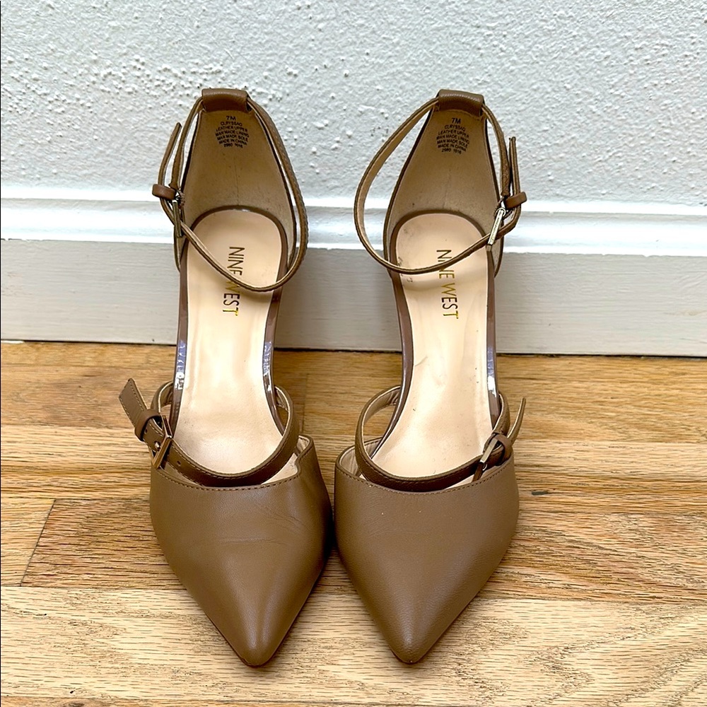 Nine West Women's Tan Heels